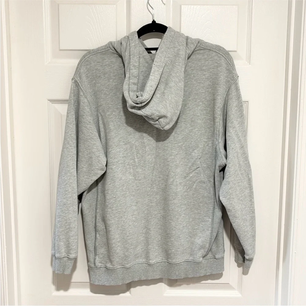 (2) Aerie Oversized Gray & Olive Green Pullover Hoodies Size Small - Picture 6 of 7